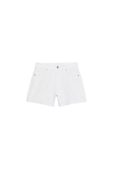 Z1975 MID-WAIST MOM FIT SHORTS - White by Zara