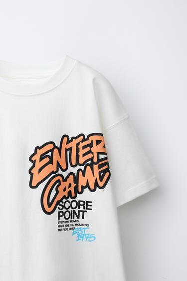 GRAFFITI PRINT T-SHIRT - White by Zara - Image 2