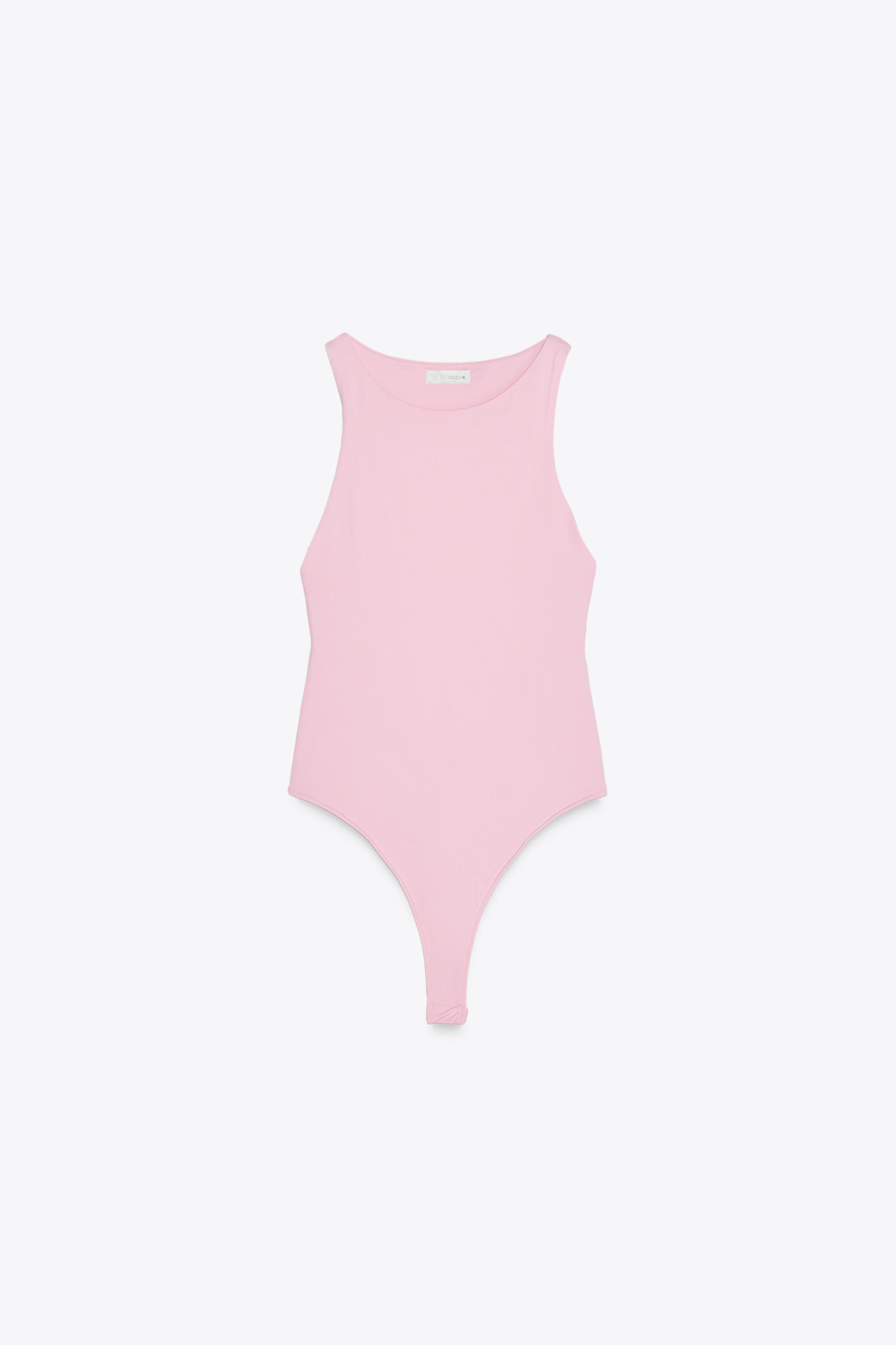 なお TIED CHIFFON BODYSUIT - Pearl gray | ZARA United States