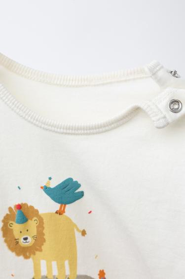 T-SHIRT ANIMAUX - Écru de Zara - Image 2