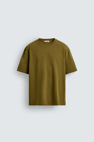 RELAXED FIT T-SHIRT - Oil by Zara