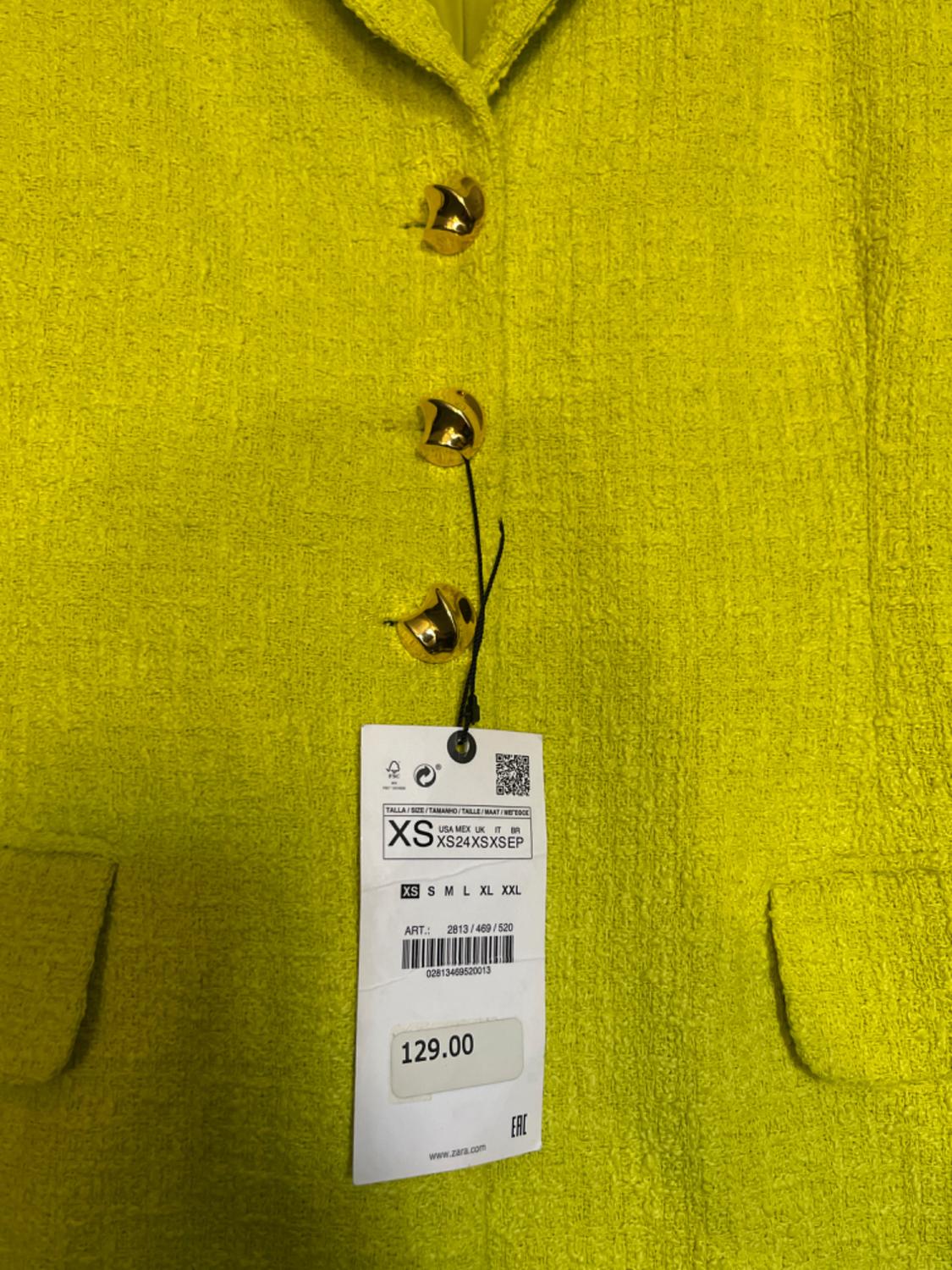 BUTTONED TEXTURED WEAVE BLAZER - Image 2