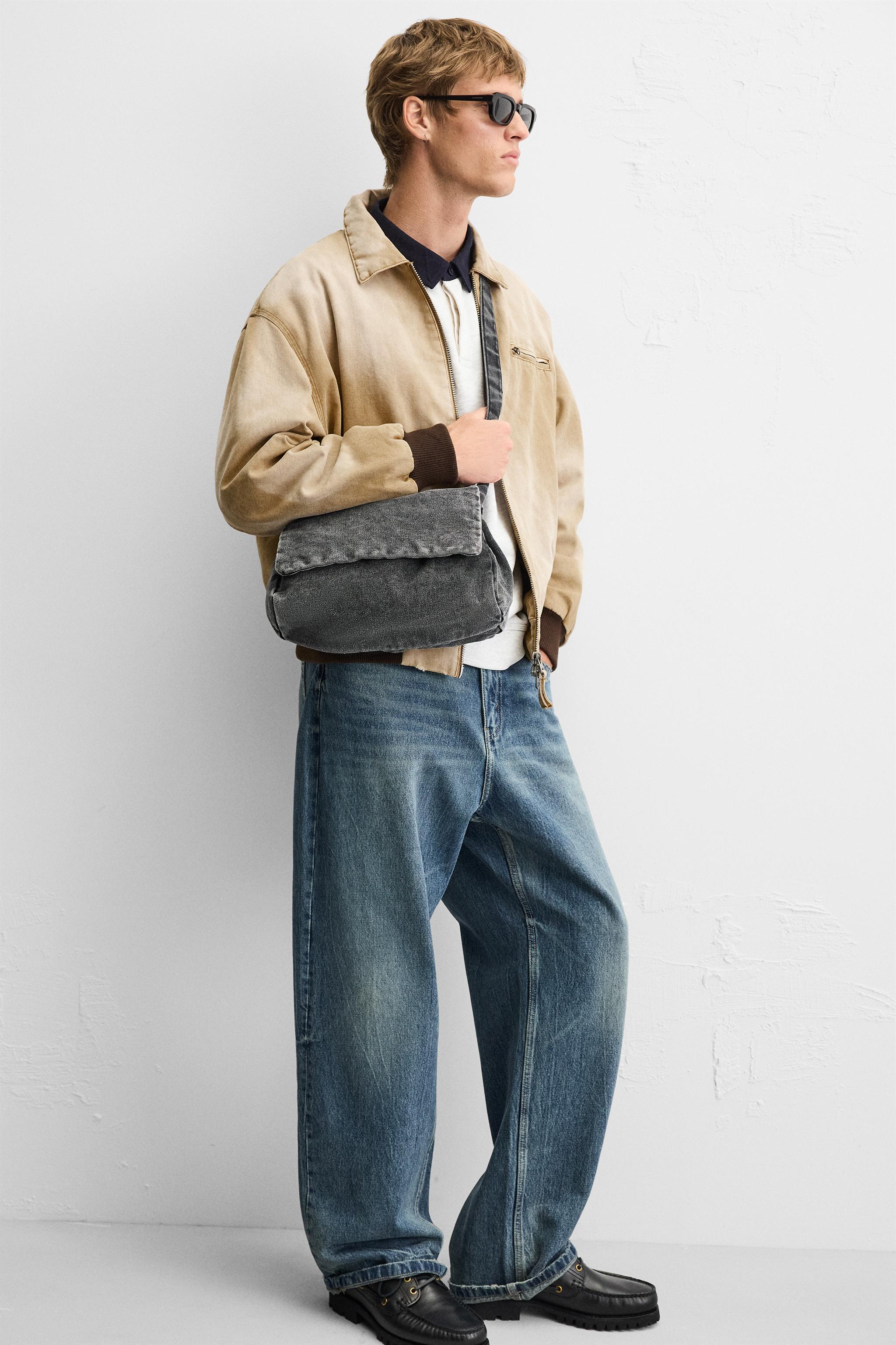 ★ドイツ発*ZARA*新作*デニムプリントクロスボディバッグ/TG★ ☆ドイツ発*ZARA*新作*デニムプリントクロスボディバッグ/TG