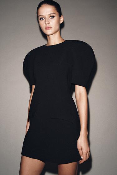 ZW COLLECTION SHORT DRESS - Black by Zara