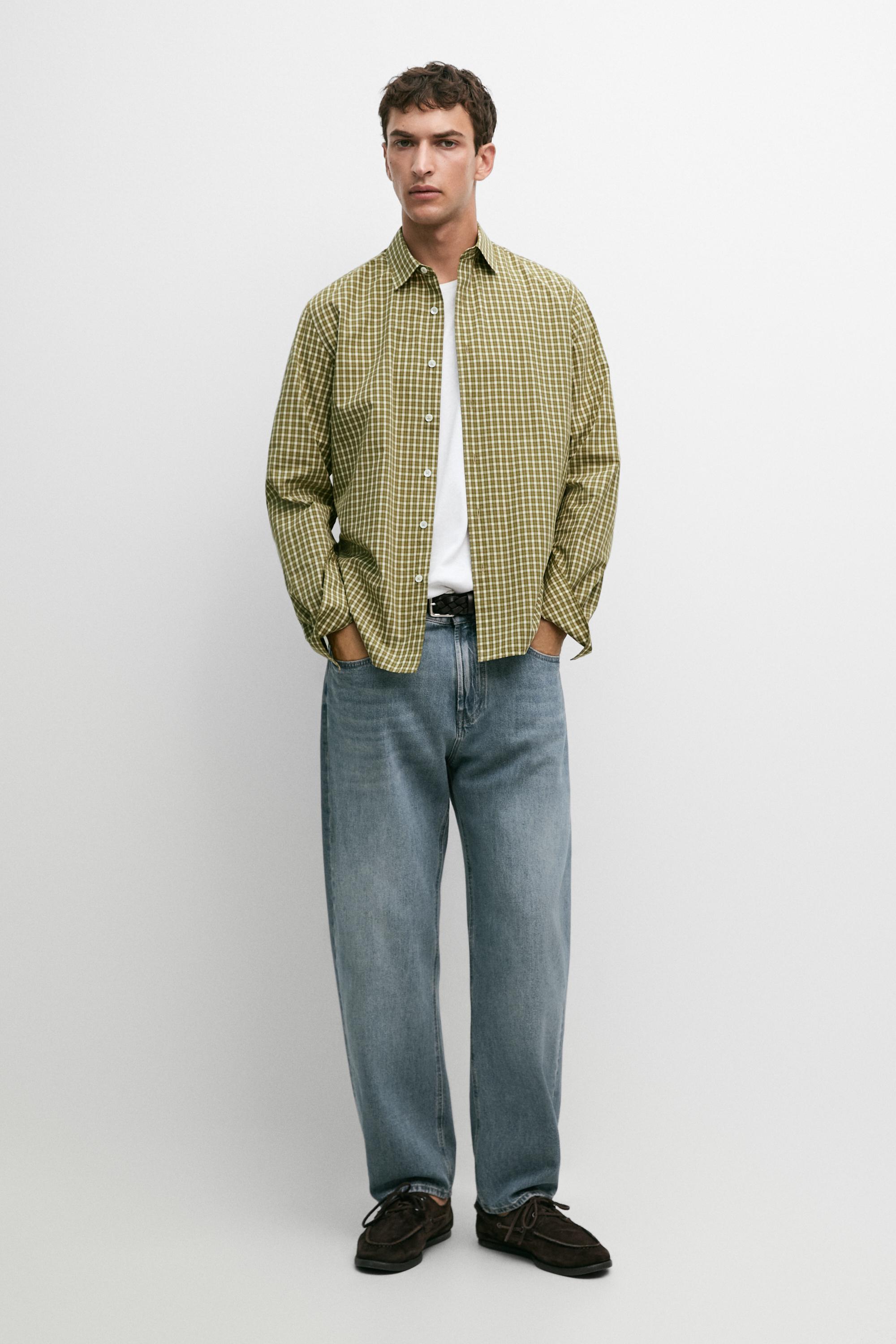 100% cotton regular fit check shirt