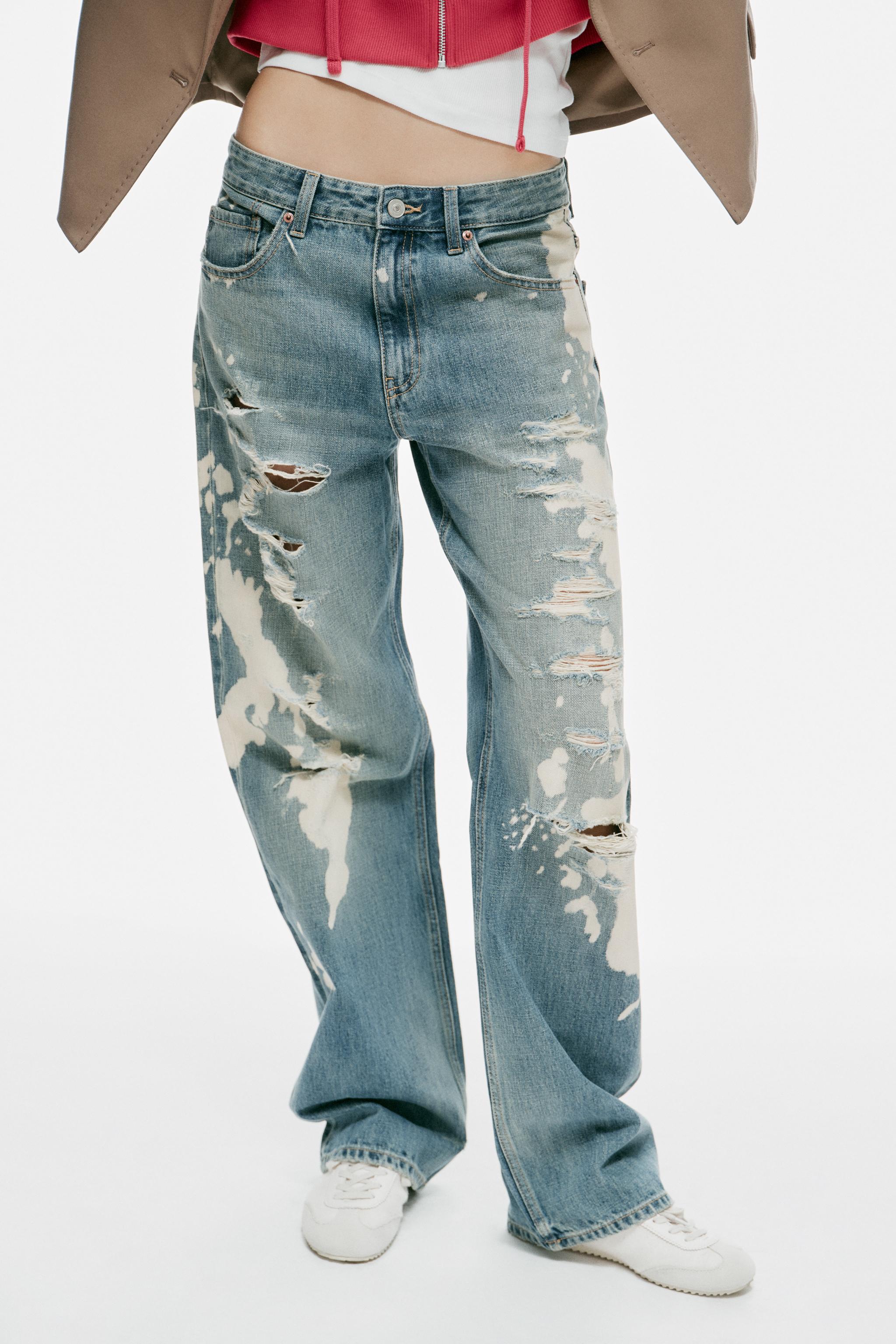 Zara TRF ORTA BEL BOYFRIEND JEAN görsel 2
