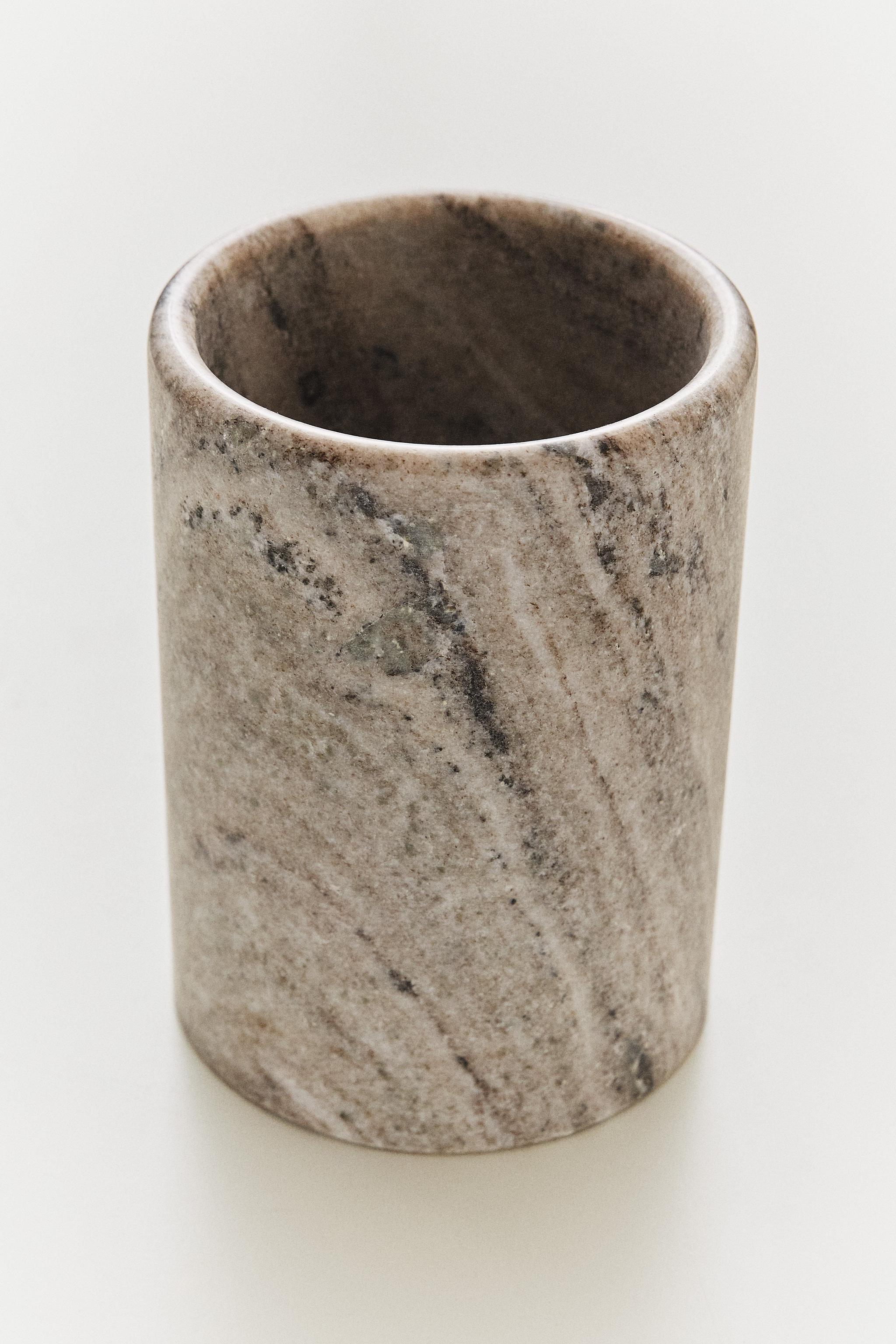 MARBLE UTENSIL JAR
