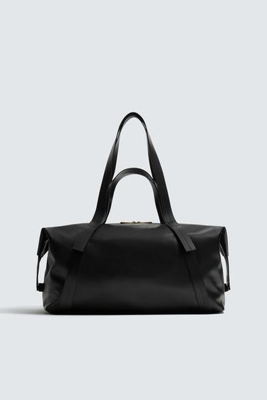 LEATHER TRAVEL BAG WILLY CHAVARRIA X ZARA - Black by Zara