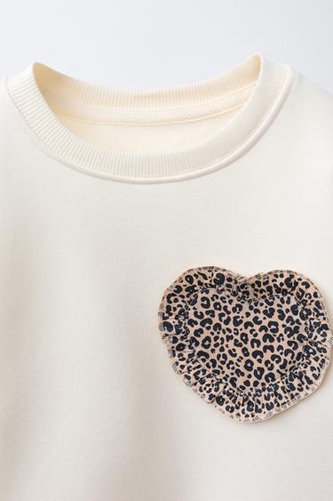 ENSEMBLE SWEAT ET LEGGING FLARE IMPRIMÉ - Écru moyen de Zara - Image 2