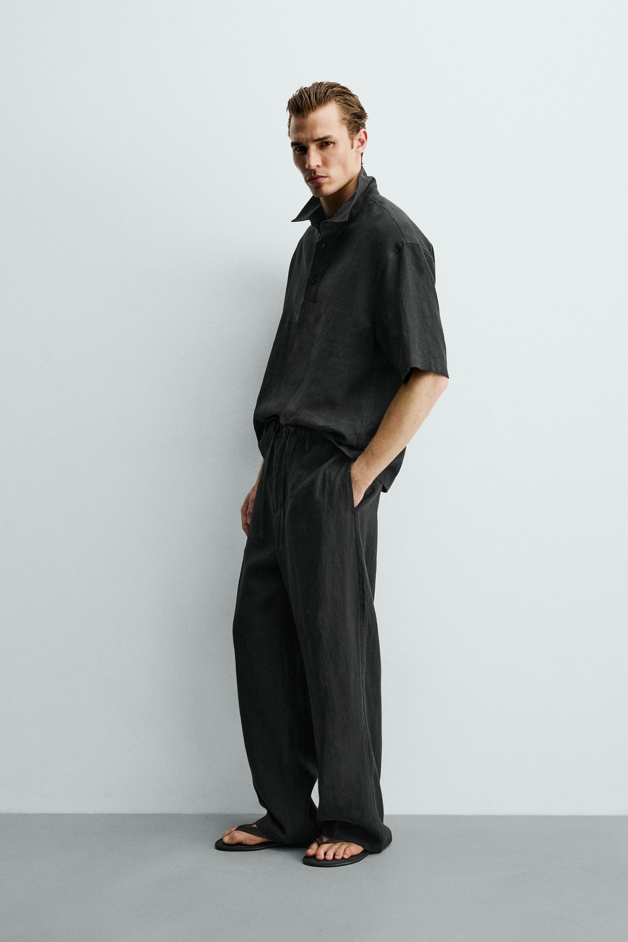 100% LINEN POLO SHIRT