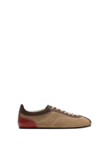 LEATHER TRAINERS HARRY LAMBERT FOR ZARA X DISNEY - Sand Brown by Zara