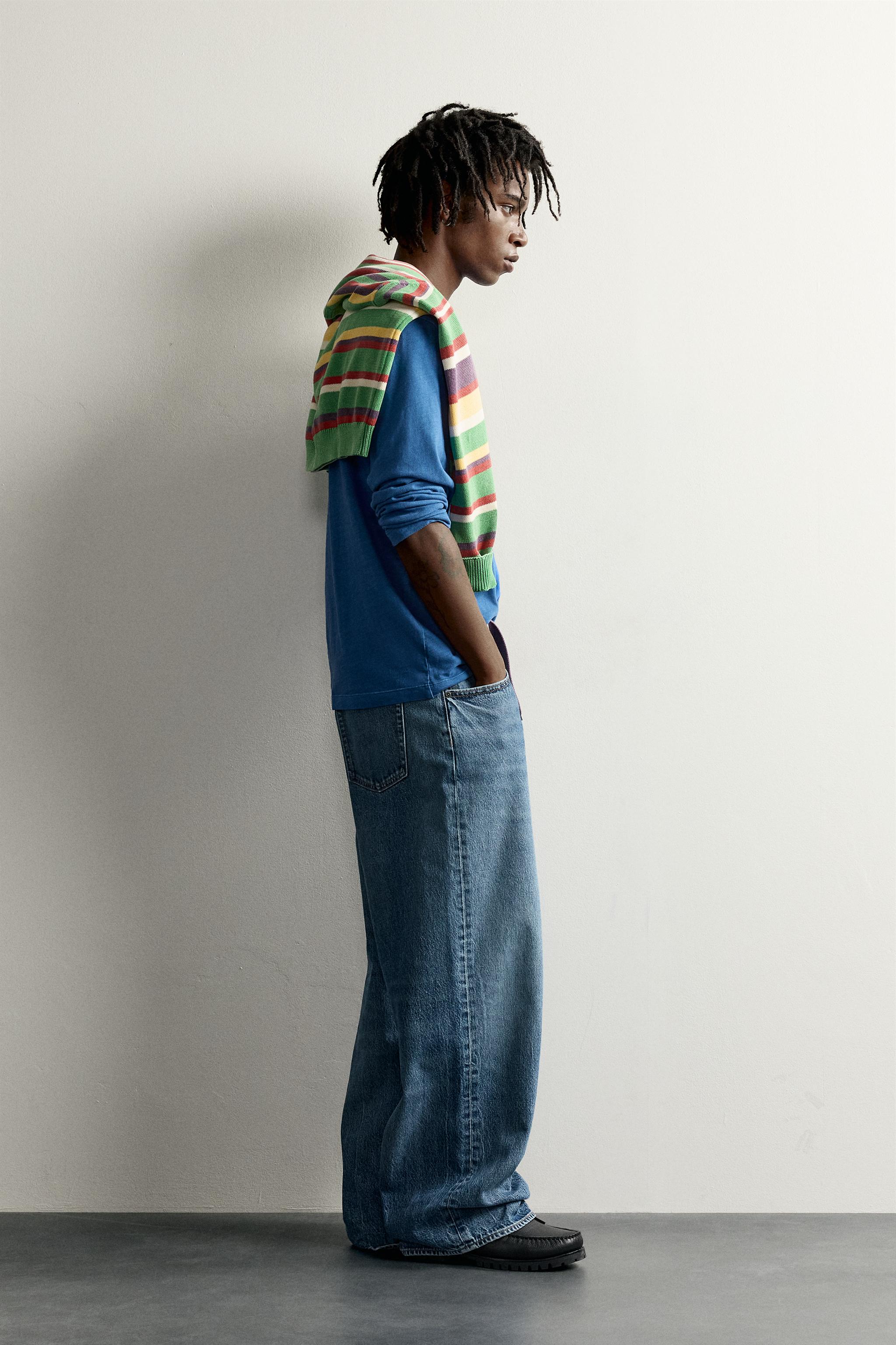 T-SHIRT À MANCHES LONGUES ET PATCH FRUIT OF THE LOOM™