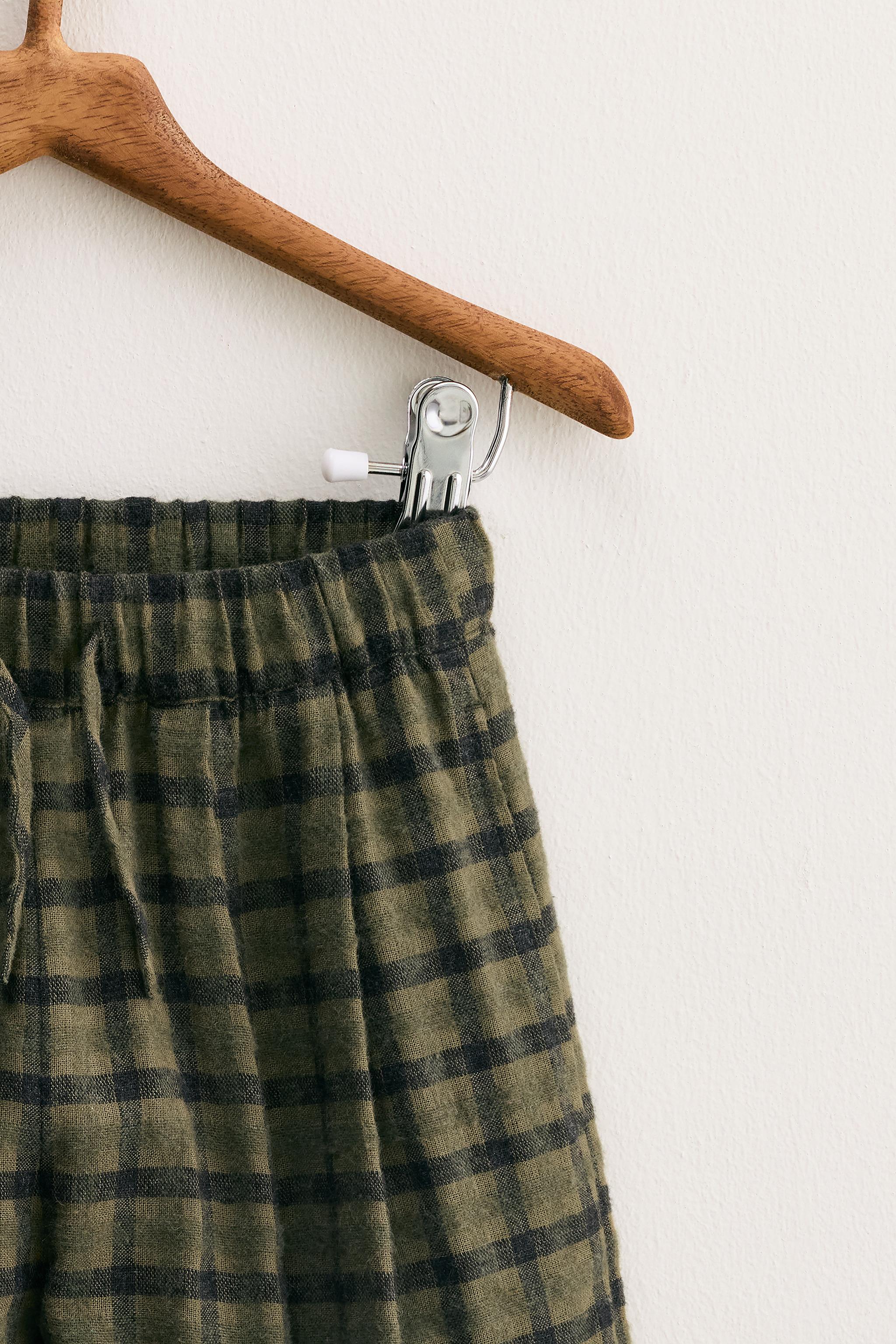 ZARA TIMELESS - CHECKED BALLOON PANTS