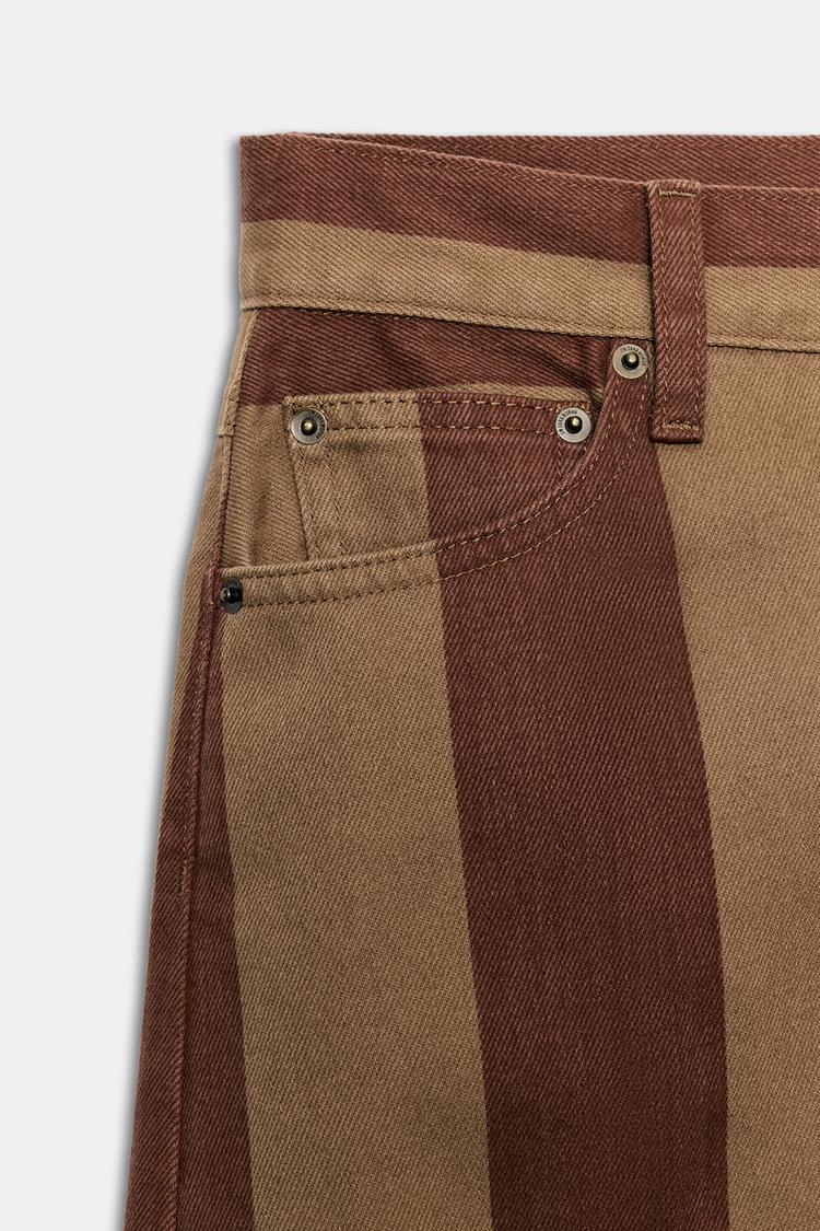 JEANS AFINADOS DE CINTURA ALTA CON RAYAS ZW COLLECTION 8