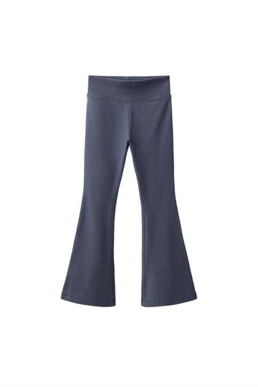 PLAIN FLARE LEGGINGS - Blue by Zara