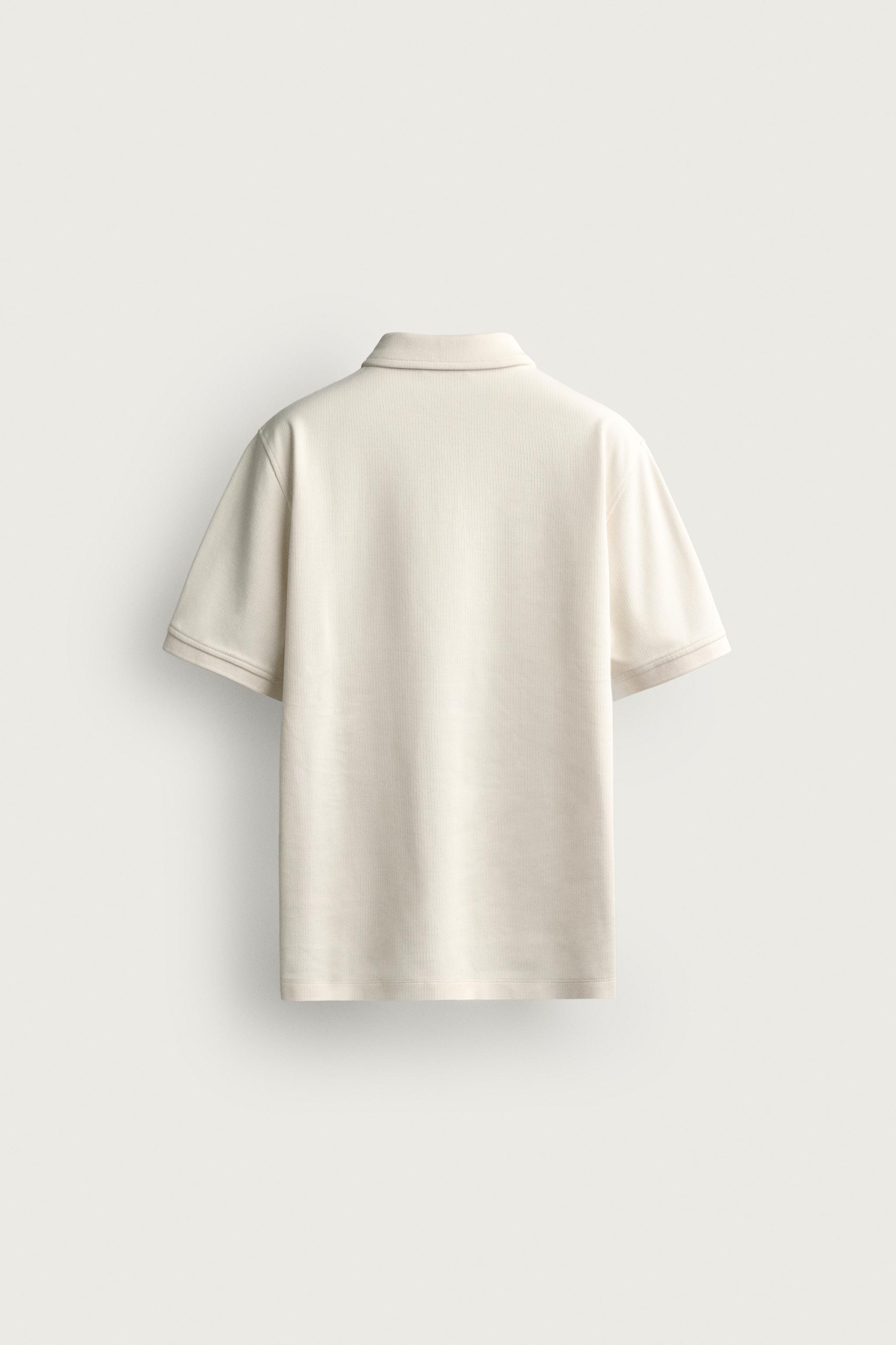 REGULAR FIT TEXTURED POLO