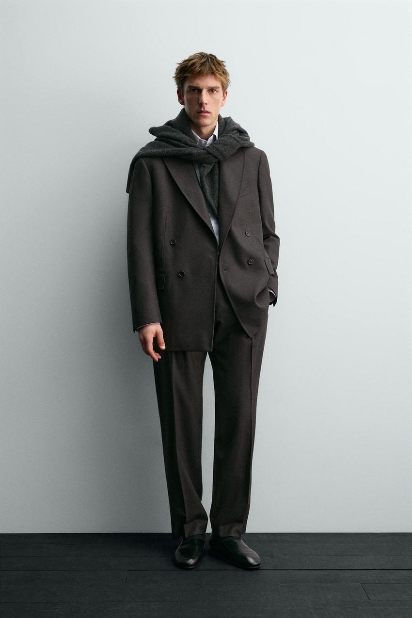 ダブルブレスト仕様ウールスーツブレザー Aaron Levine x ZARA 
