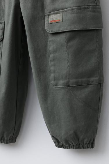CARGO JOGGING TROUSERS - Khaki by Zara - Image 3