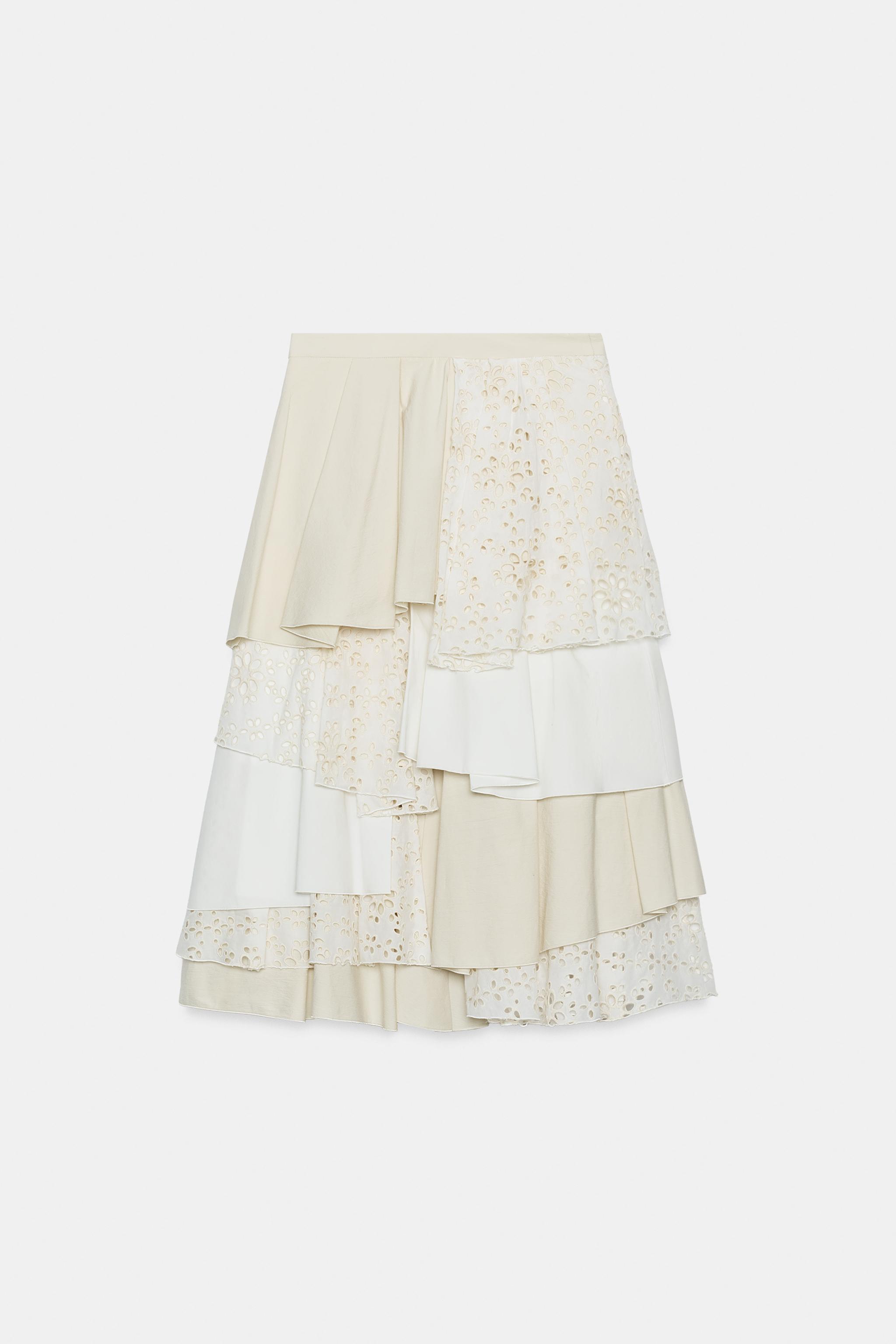 ZW COLLECTION LIMITED EDITION PATCHWORK MIDI SKIRT