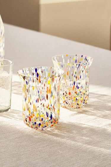 VERRE SOUFFLÉ RECYCLABLE TACHETÉ - Bleu de Zara - Image 8