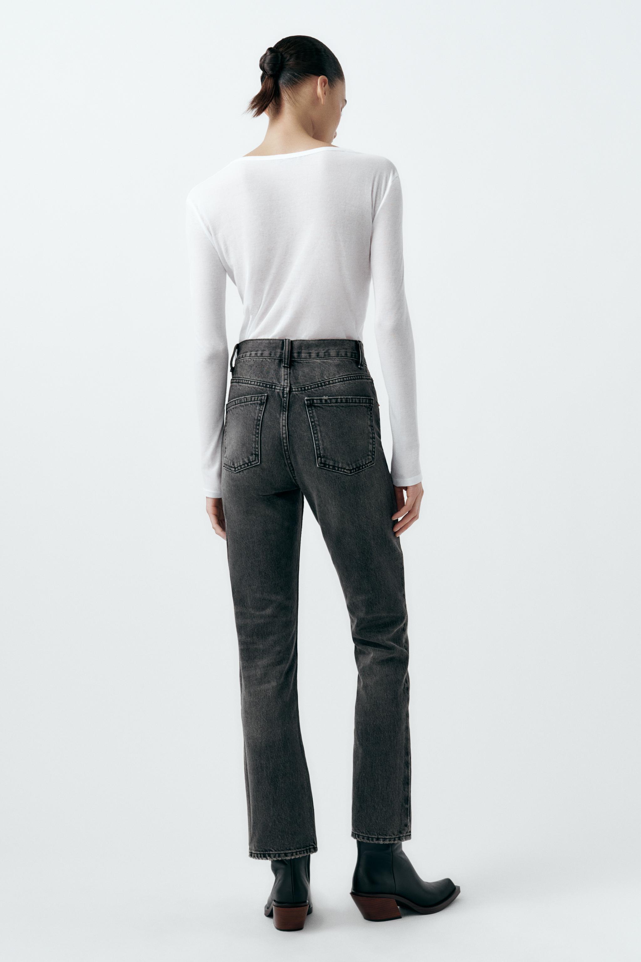 Zara Trf Slim Split Blogger Jeans - Gem
