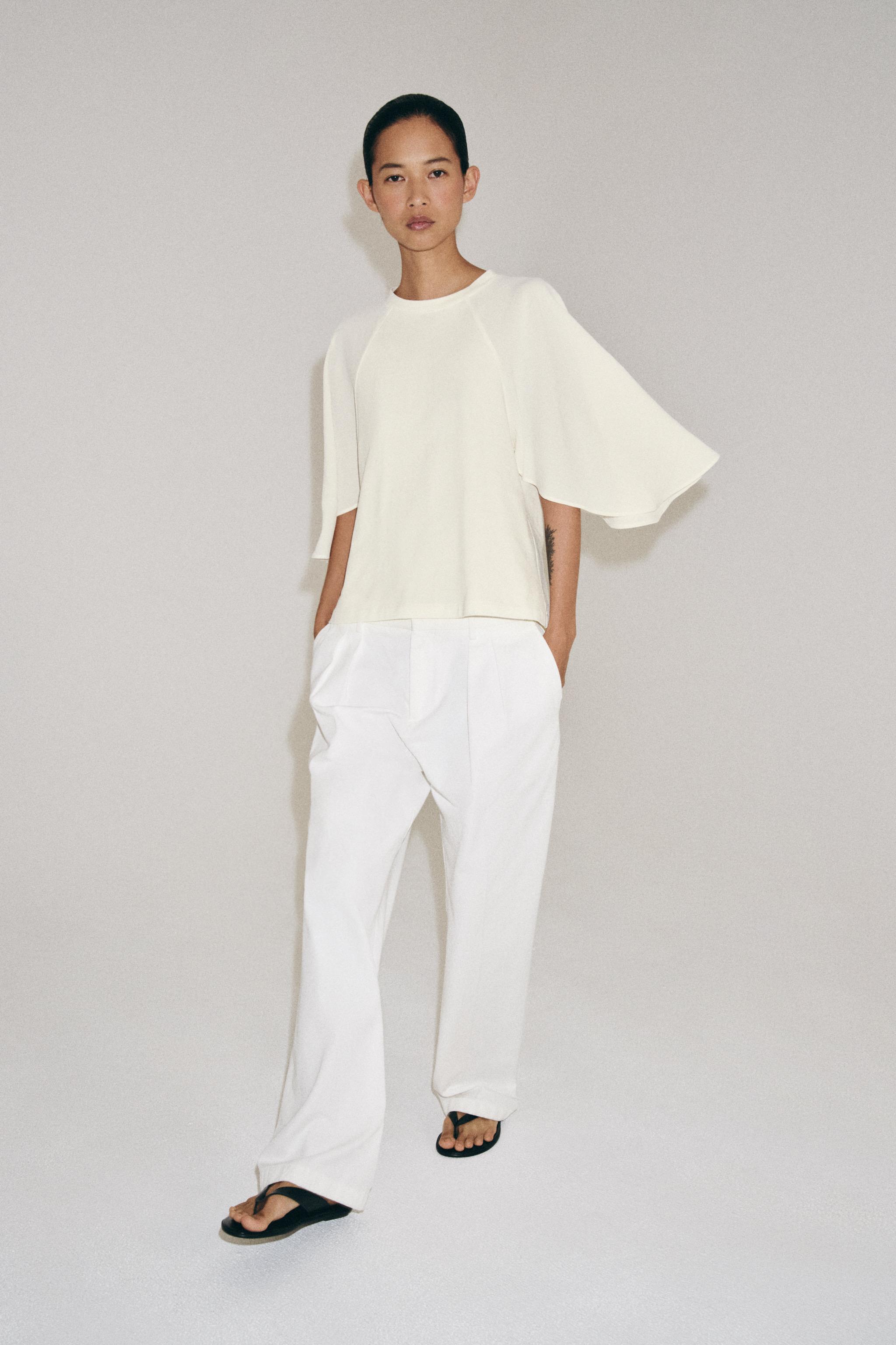 COMBINATION T-SHIRT — Ecru