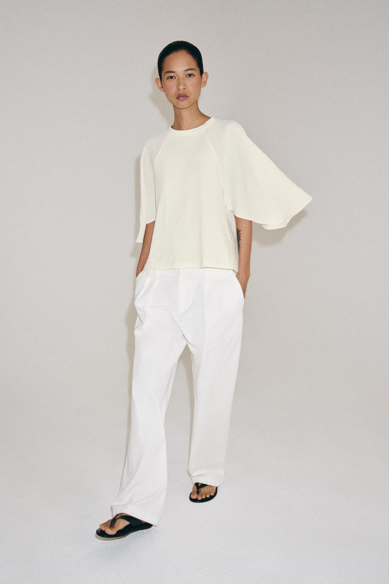 COMBINATION T-SHIRT — Ecru