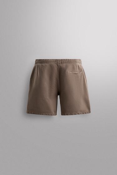 JOGGER BERMUDA SHORTS - Burgundy by Zara - Image 6