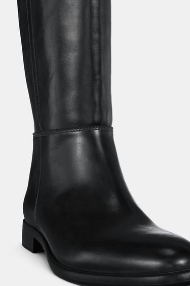 BOTA PLANA HÍPICA - Negro de Zara - Imagen 0