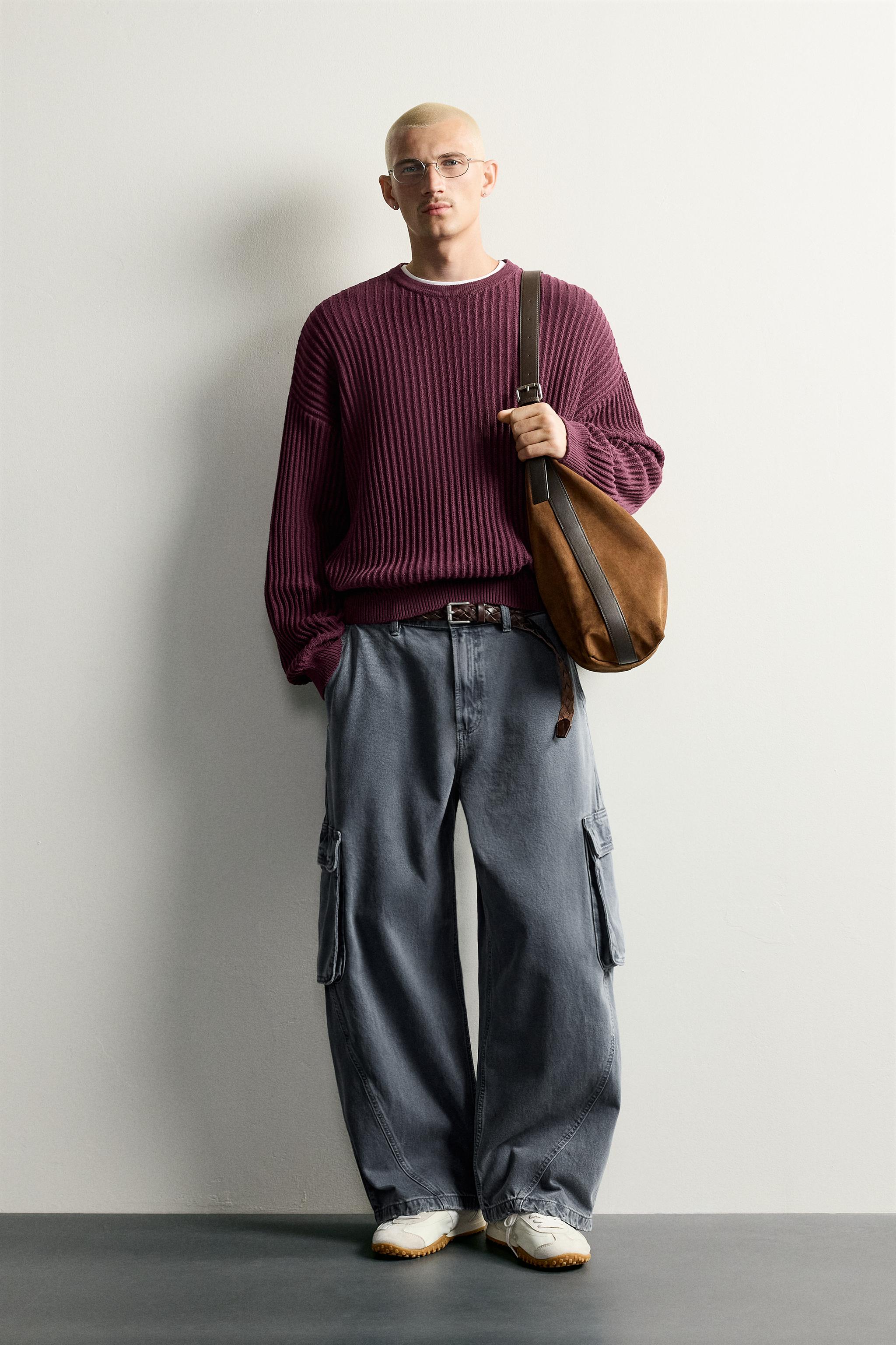TEXTURED BOXY FIT JUMPER