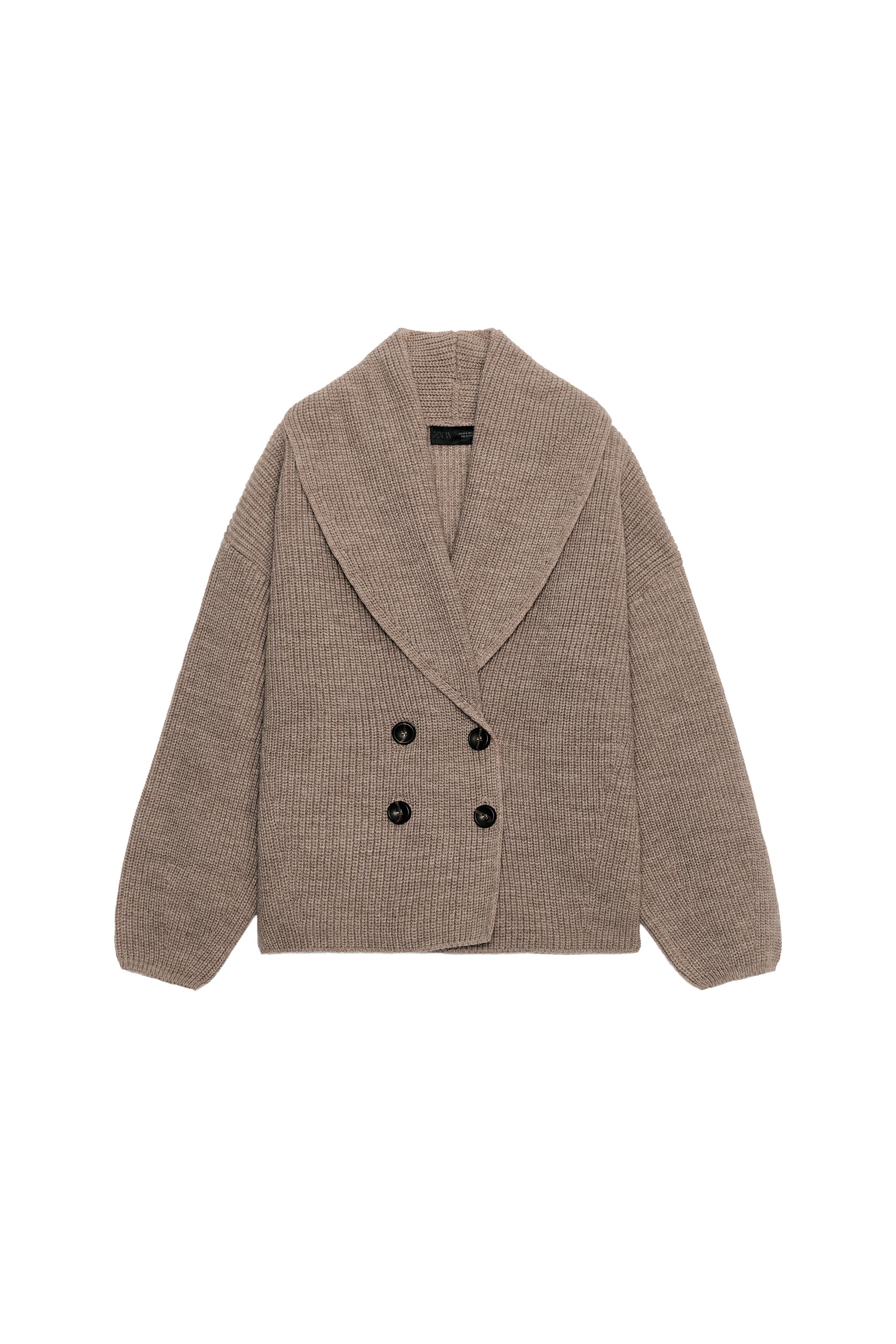 CHAQUETA CRUZADA PUNTO