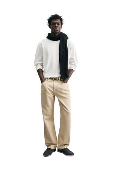 LIGHTWEIGHT LONG SLEEVE T-SHIRT - White by Zara