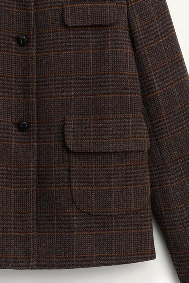 VESTE À CARREAUX ÉDITION LIMITÉE - Marron de Zara - Image 6