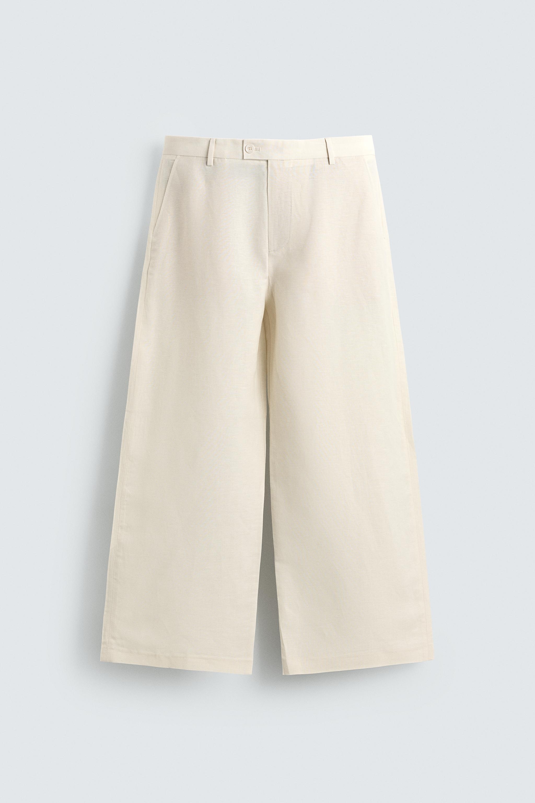 PANTALON COUPE DÉCONTRACTÉE À PLIS