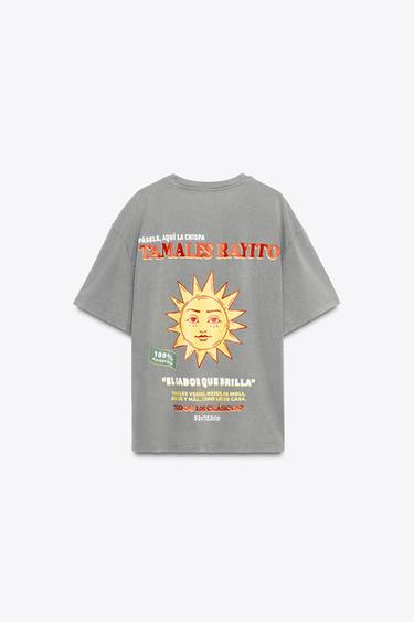 T-SHIRT IMPRIMÉ INSCRIPTION - Gris anthracite de Zara - Image 1