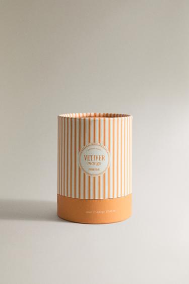 (300 G) VETIVER MANGO SCENTED CANDLE - Orange by Zara - Image 3