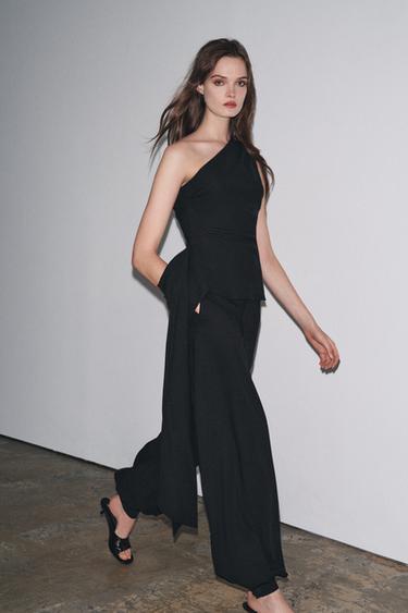 PANTALON BOUFFANT À POIGNETS ZW COLLECTION - Noir de Zara - Image 3