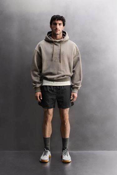 SWEAT DÉLAVÉ RELAXED FIT TRAINING - Marron clair de Zara - Image 0