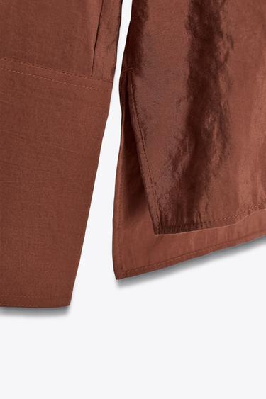 CHEMISE FLUIDE ZW COLLECTION - Caramel de Zara - Image 12