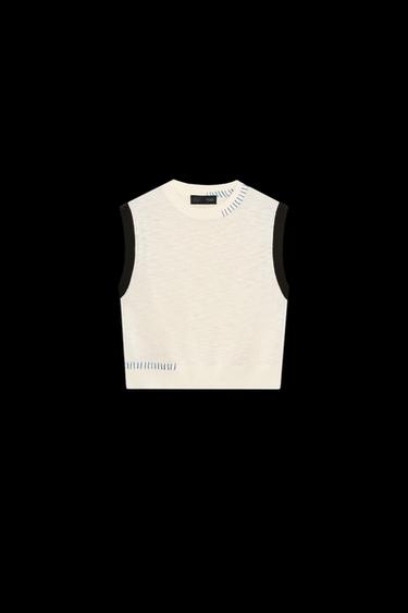CONTRAST KNIT TOP - only one by Zara - Image 0