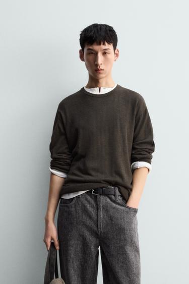 ÁO LEN VIỀN KHÁC MÀU - Màu nâu từ Zara