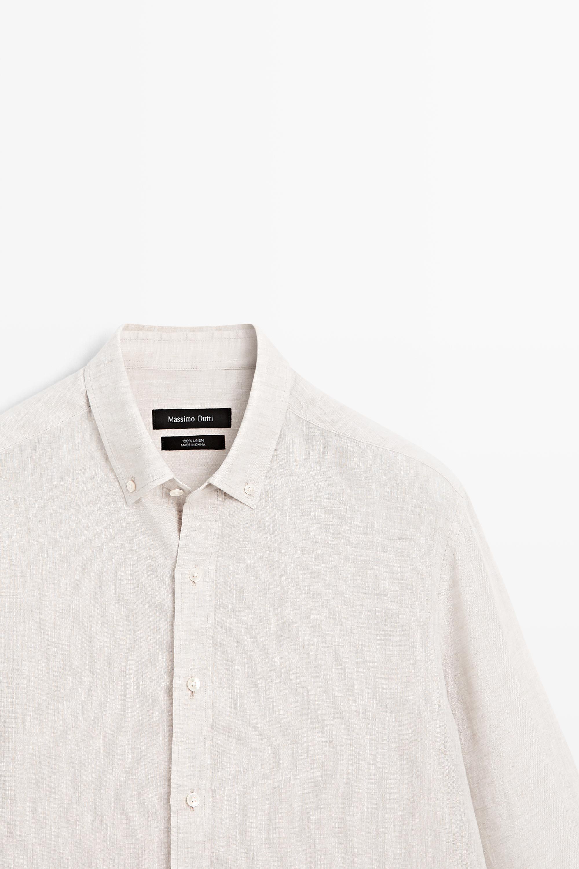 Chemise regular fit 100 % lin