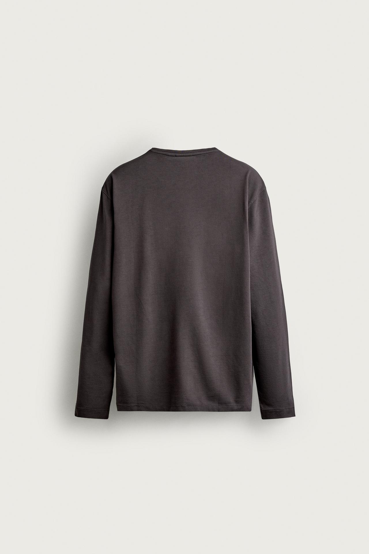 SUPIMA® LONG SLEEVE T-SHIRT — Chocolate