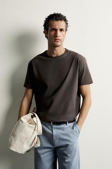 BASIC MEDIUM WEIGHT T-SHIRT /02 — Dark brown 2