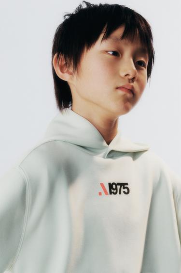 Zara SPORTY PRINTED SWEATSHIRT - Mint