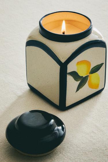 (320 G) CITRON SAUVAGE SCENTED CANDLE - Lemon by Zara