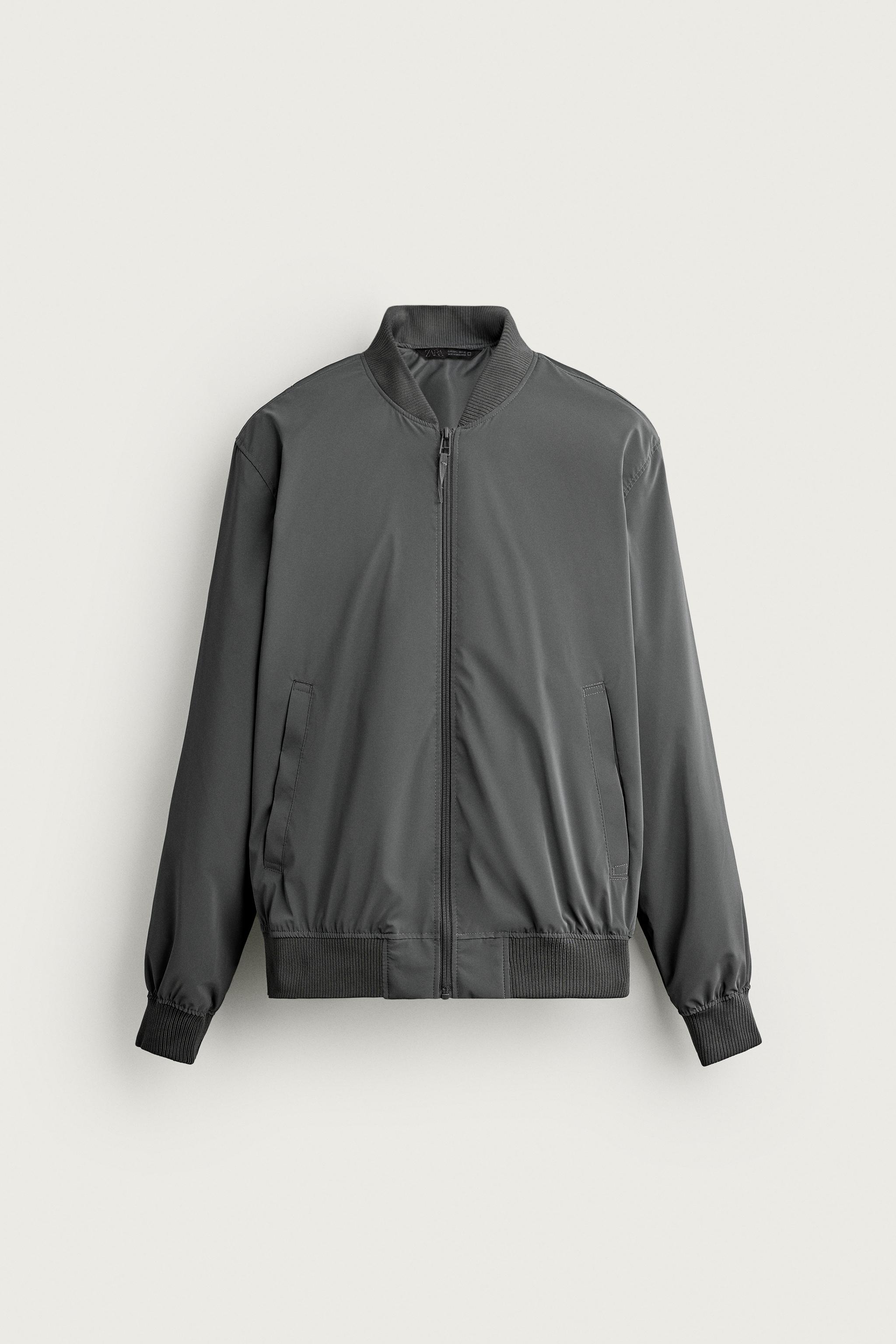 TECHNICAL BOMBER JACKET — Anthracite grey