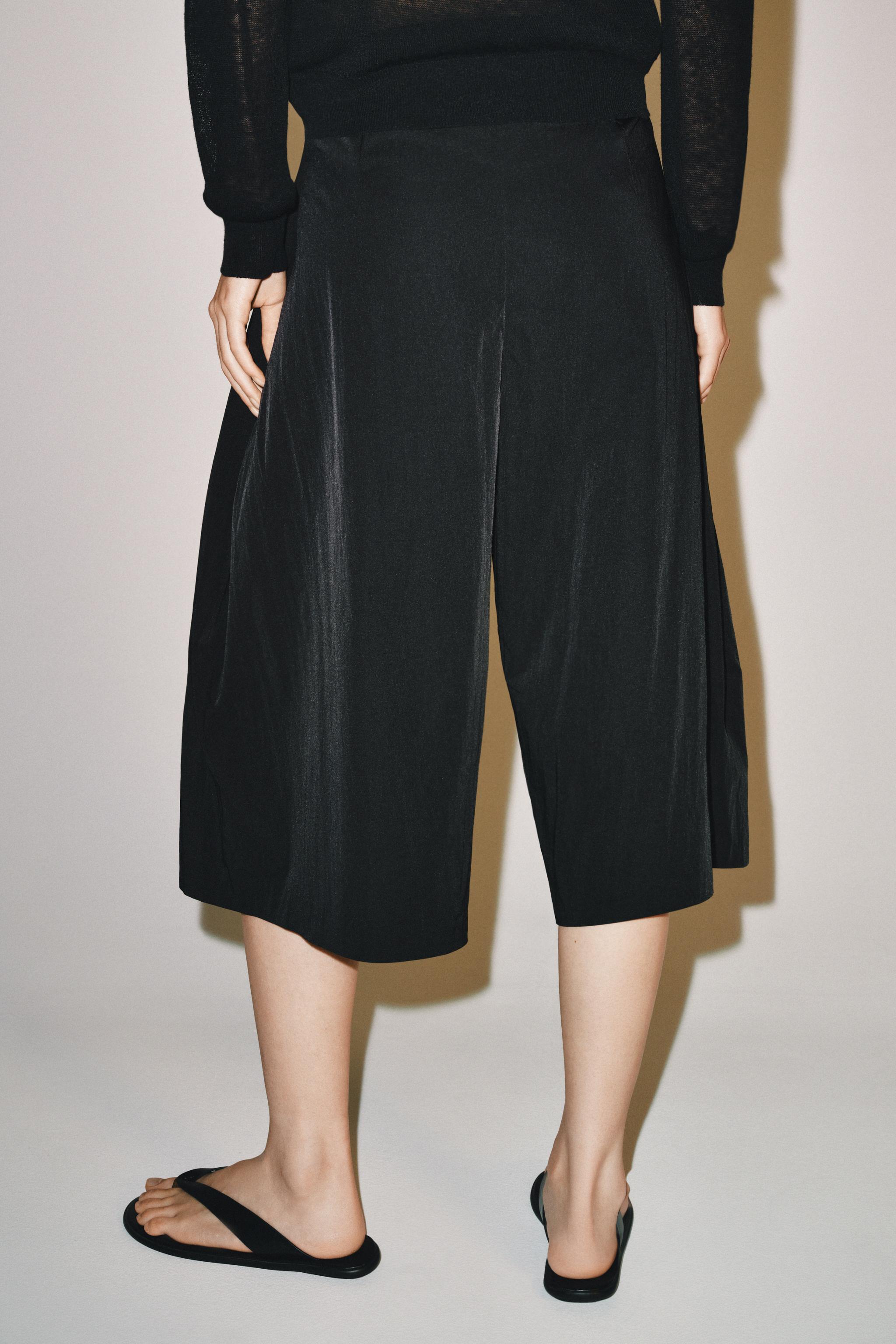 Zara ZW COLLECTION TEKNİK BERMUDA görsel 4