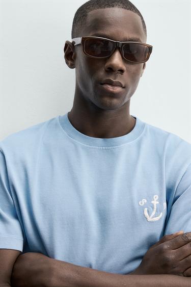 SORRENTO SLOGAN T-SHIRT - Light blue by Zara - Image 4