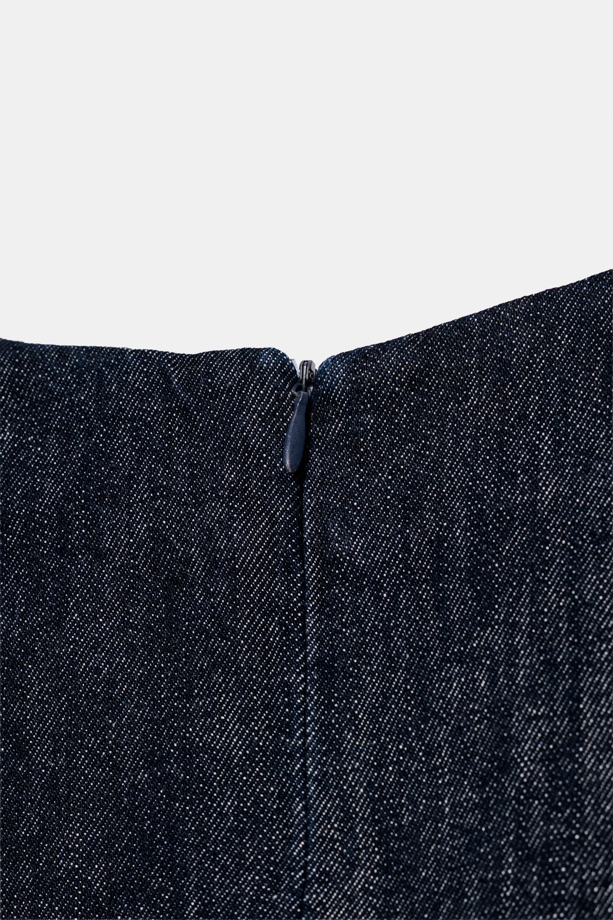 Z1975 DENIM TOP WITH COVERED BUTTONS
